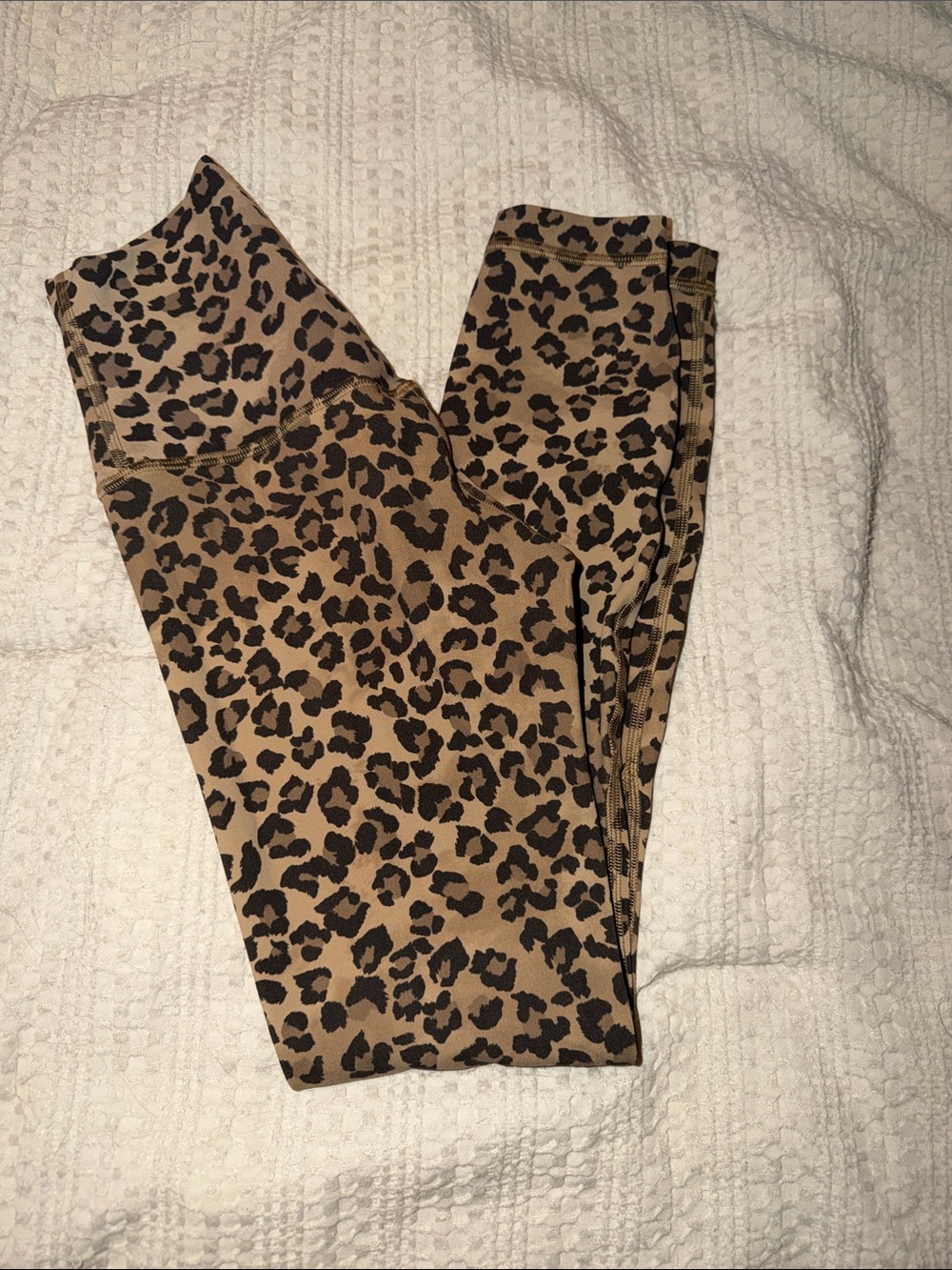 RARE …. LULULEMON ALIGNED High-Rise Leopard Print Leggings - Brown